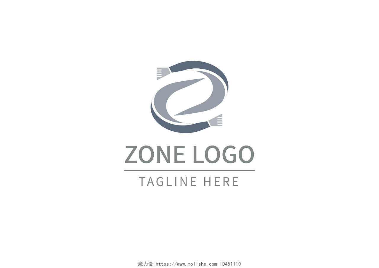 企业通用字母logo简约风图标图形勾勒ai矢量